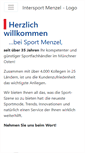 Mobile Screenshot of intersport-menzel.de